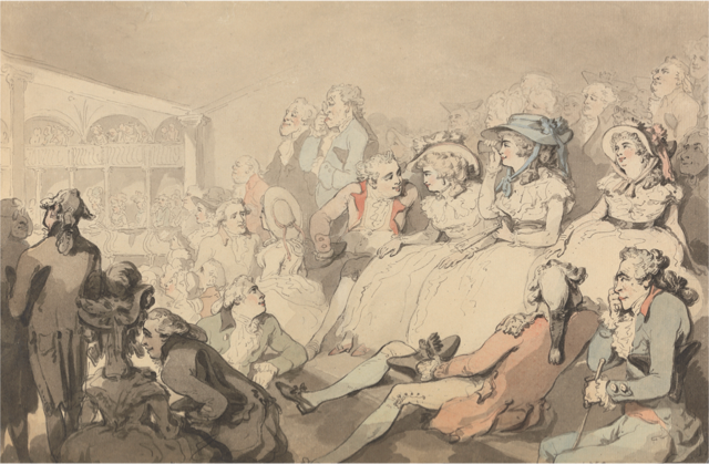 Featured Image: © Thomas Rowlandson - An Audience at Drury Lane Theatre (ca 1785).